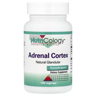 Nutricology, Adrenal Cortex, 100 Vegicaps (100 mg per Capsule)