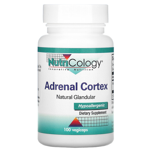 Nutricology‏, Adrenal Cortex, Natural Glandular, 100 Vegicaps