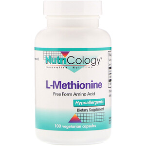 Нутриколоджи, L-Methionine, 100 Vegetarian Capsules отзывы покупателей