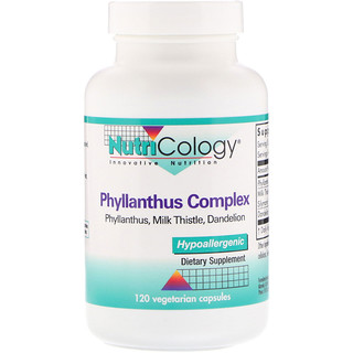 Nutricology, Phyllanthus Complex, 120 Vegetarian Capsules