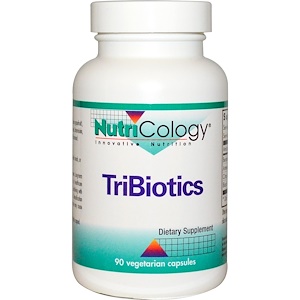 Nutricology, TriBiotics, 90 вегетарианских капсул