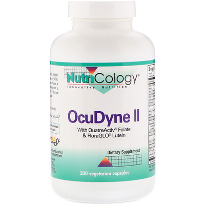 Nutricology OcuDyne II, 200 вегетарианских капсул
