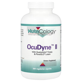 Nutricology, OcuDyne™ II, 200 χορτοφαγικές κάψουλες