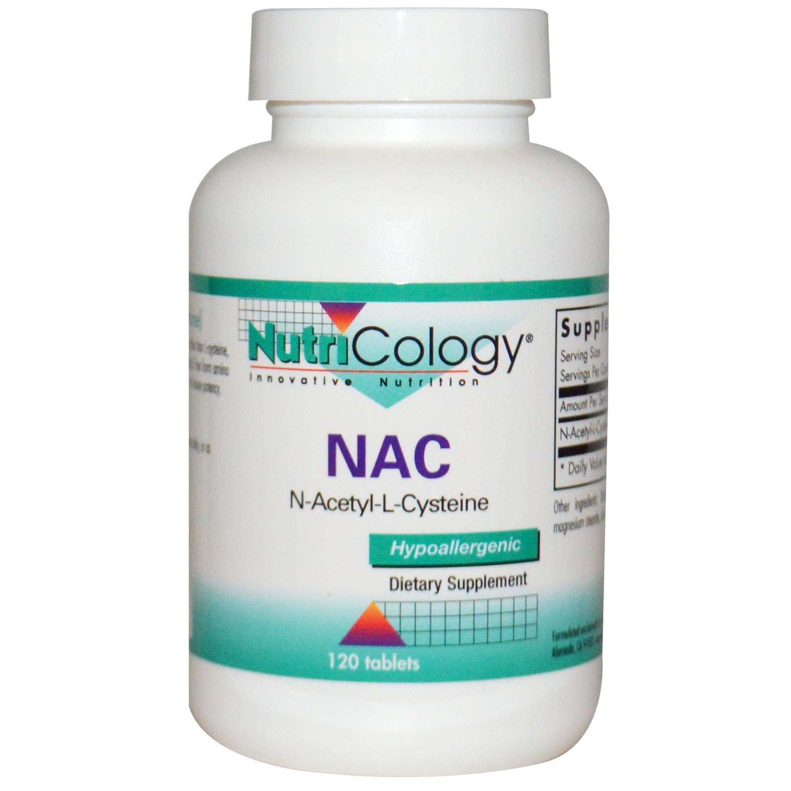 Nutricology, NAC, N-Acetyl-L-Cysteine, 120 Tablets - iHerb.com