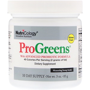 Отзывы о Нутриколоджи, ProGreens with Advanced Probiotic Formula, 3 oz (85 g)