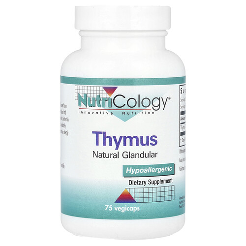 Nutricology Thymus, 0.5 g , 75 Vegicaps