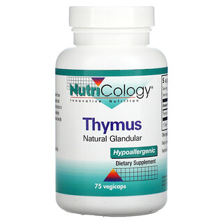Nutricology, Thymus, 75 capsules végétales