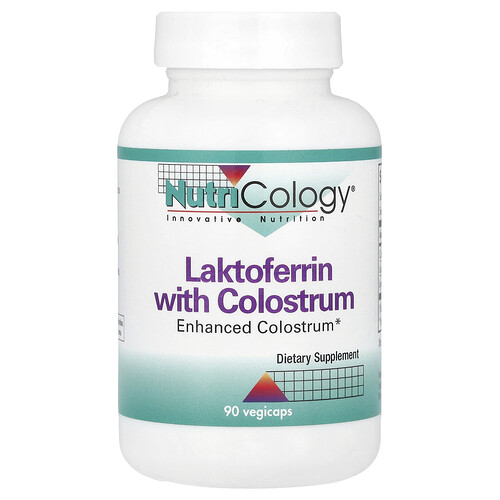 Nutricology, Laktoferrin mit Colostrum, 90 pflanzliche Kapseln