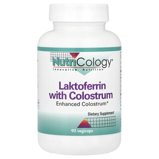 Nutricology, Lactoferrin with Colostrum, 90 Vegicaps