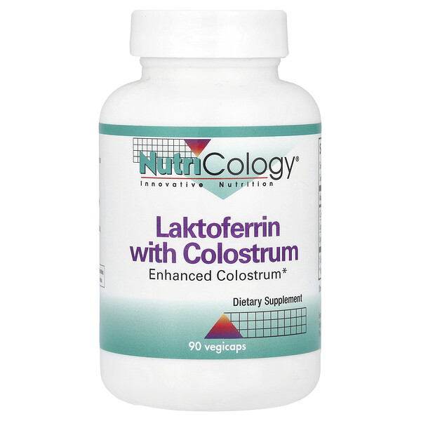 Nutricology Laktoferrin with Colostrum, 90 Vegicaps