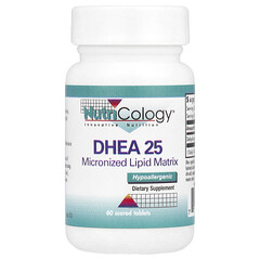 DHEA 25, Micronized Lipid Matrix, 60 Scored Tablets