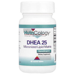 Nutricology, DHEA 25, 60 comprimés sécables