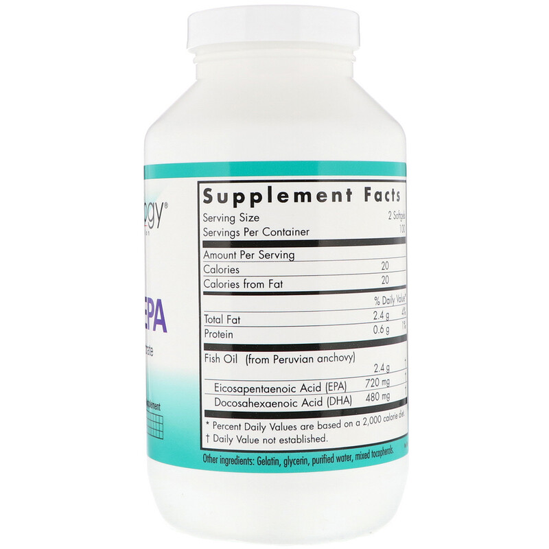 Nutricology, Super EPA, Fish Oil Concentrate, 200 Softgels iHerb