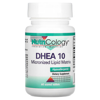 Nutricology, DHEA 10, Micronized Lipid Matrix, 60 Scored Tablets