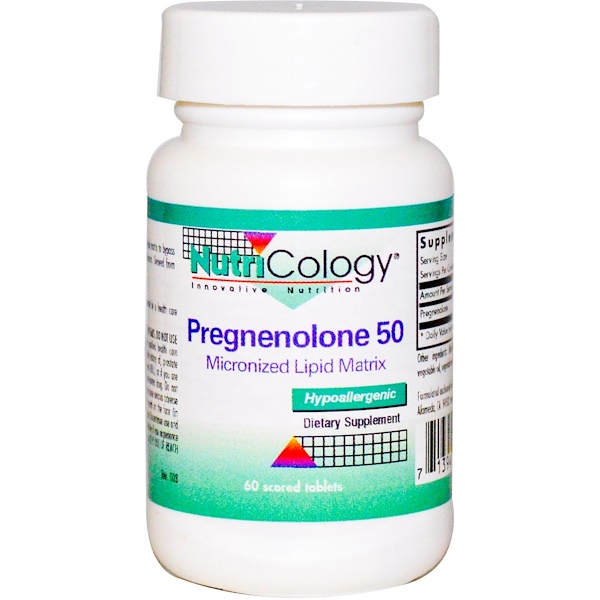 Nutricology, Pregnenolone 50, 60 Scored Tablets - iHerb