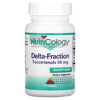 Nutricology, Fração Delta, tocotrienóis, 50 mg, 75 Softgels