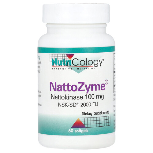 Nutricology NattoZyme® Nattokinase, 100 mg (2,000 FU), 60 Softgels