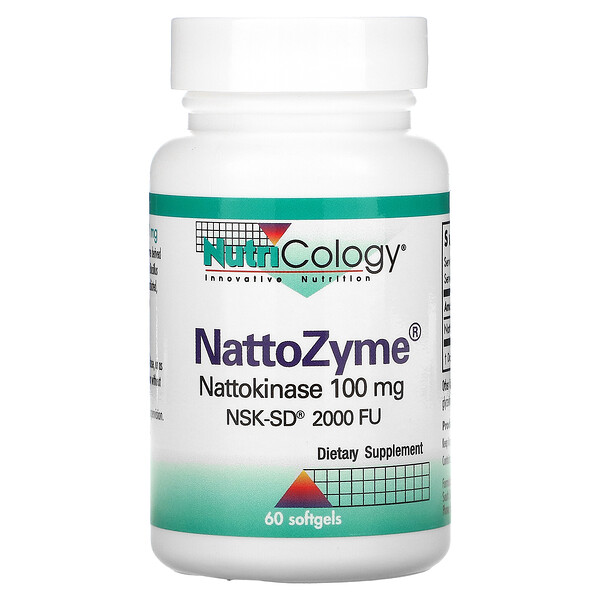 Nutricology‏, NattoZyme, 100 mg, 60 Softgels