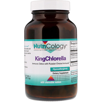 Nutricology Королевская хлорелла, 600 жевательных таблеток