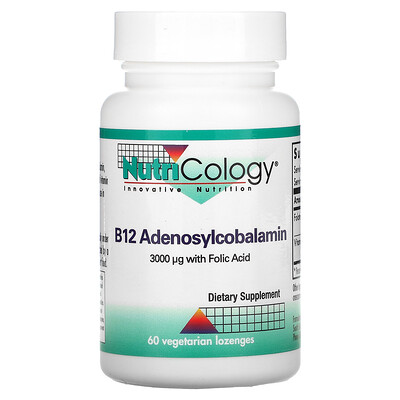 

Nutricology B12 Adenosylcobalamin 60 Vegetarian Lozenges