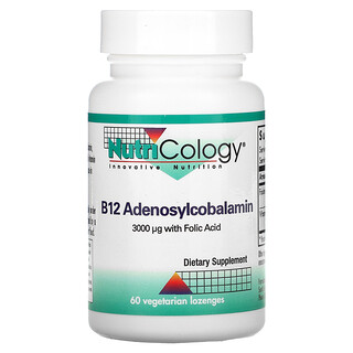 Nutricology, Vitamine B12 adénosylcobalamine, 60 pastilles végétales