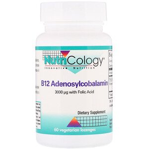 Отзывы о Нутриколоджи, B12 Adenosylcobalamin, 60 Vegetarian Lozenges