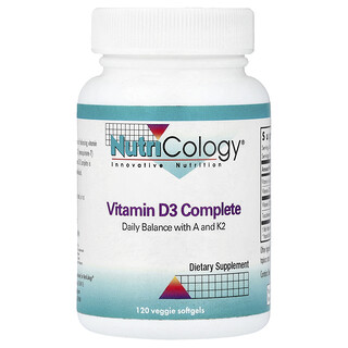 Nutricology, Vitamin D3 Complete , 120 Veggie Softgels