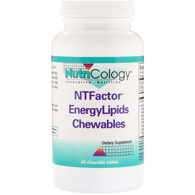 Фото - Жевательные таблетки NTFactor EnergyLipids, 60 жевательных таблеток alive жевательные витамины для мужчин старше 50 лет 75 жевательных таблеток