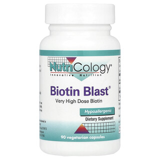 Nutricology, Biotin Blast®, 100 mg, 90 cápsulas vegetales
