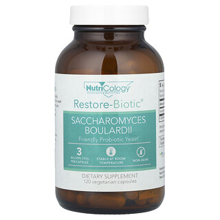 Nutricology, Restore-Biotic（レストアバイオティック）、サッカロマイセス・ブラウディ、ベジカプセル120粒