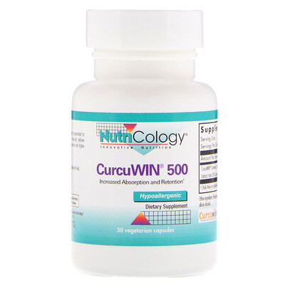 Nutricology CurcuWin 500, 30 Vegetarian Capsules