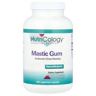 Nutricology, Mastiekgom, 240 vegetarische capsules (0,5 g per capsule)