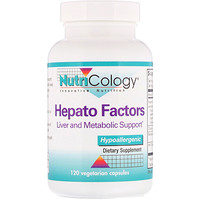 Hepato Factors, Liver and Metabolic Support, 120 Vegetarian Capsules - изображение