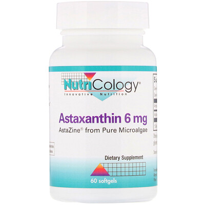 Nutricology Astaxanthin, 6 mg, 60 Softgels
