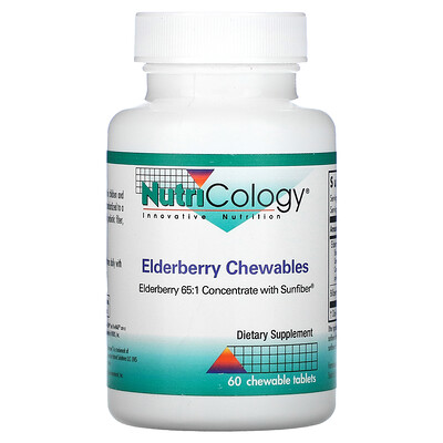 Nutricology Elderberry Chewables, 60 Chewable Tablets