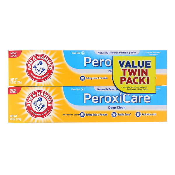 Arm & Hammer, PeroxiCare, Deep Clean, Fluoride Anticavity Toothpaste