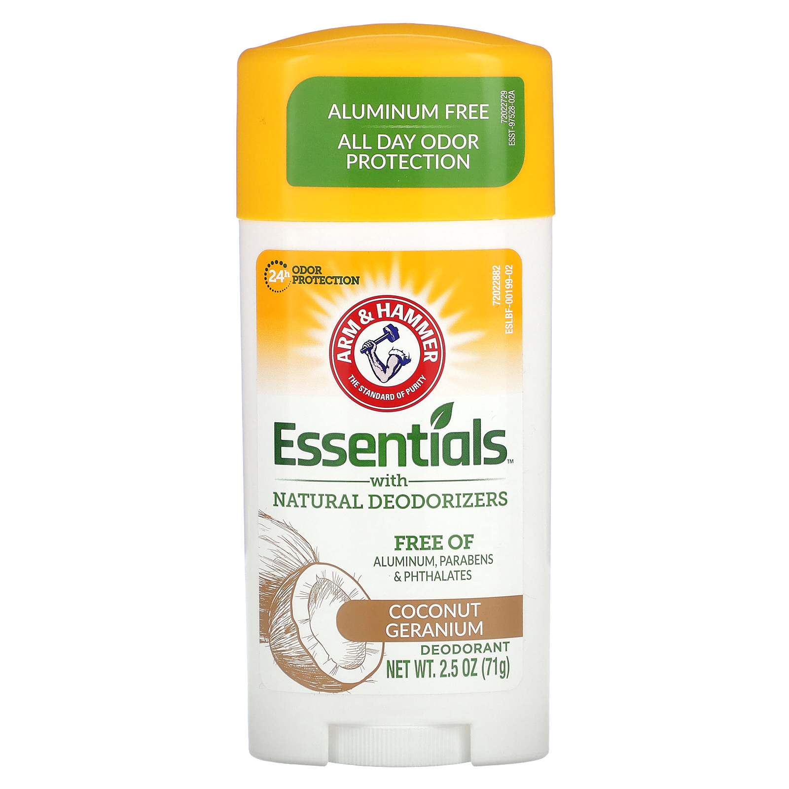 Arm & Hammer, Essentials with Natural Deodorizers, Deodorant, Coconut