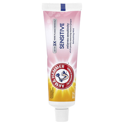 Arm & Hammer, Pasta dental anticaries con fluoruro, Sensible, Menta refrescante, 127 g (4,5 oz)