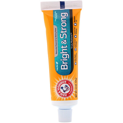 Arm & Hammer Truly Radiant, Bright & Strong Toothpaste, Crisp Mint, 4.3 oz (121 g)