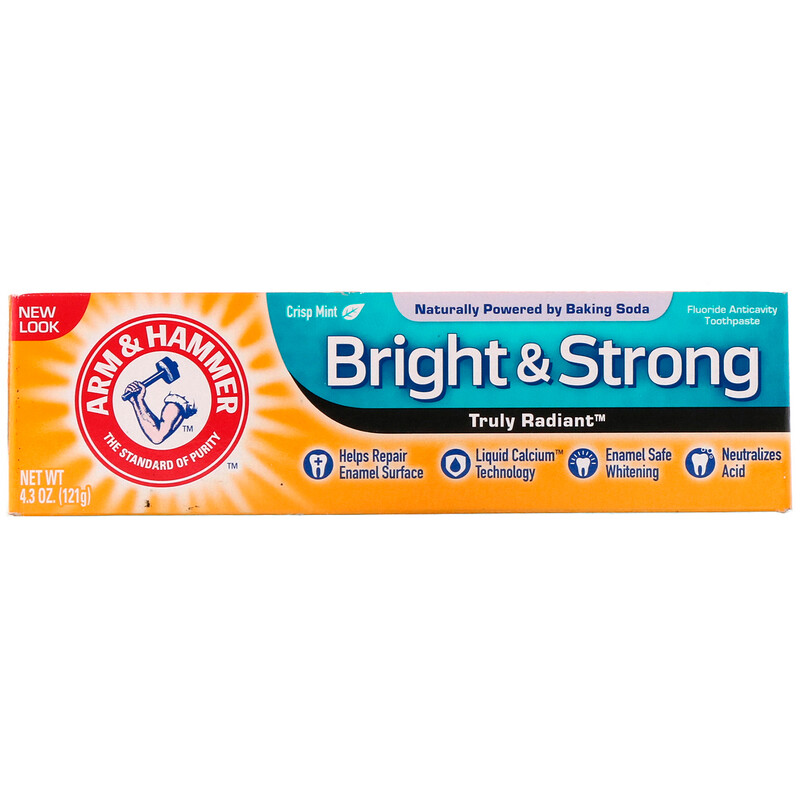 Arm & Hammer, Truly Radiant, Bright & Strong Toothpaste, Crisp Mint, 4.
