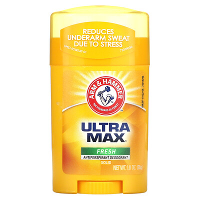 

Arm & Hammer UltraMax — твердый дезодорант с антиперспирантом для мужчин аромат свещести 1 0 унция (28 г)