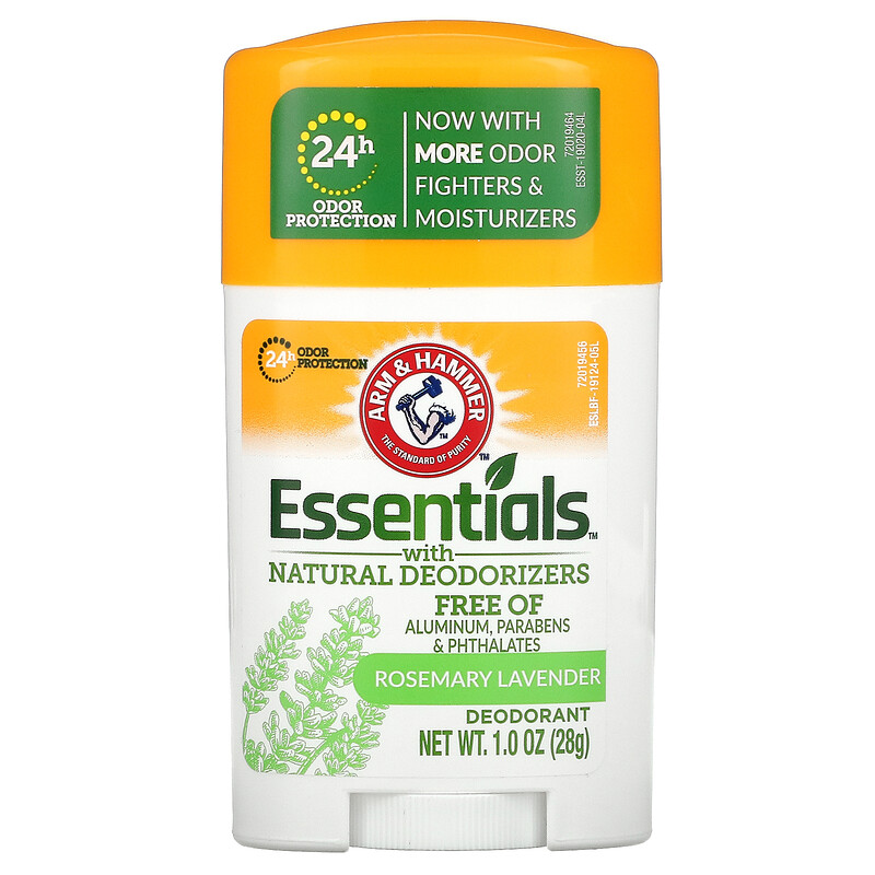Essentials with Natural Deodorizers, Deodorant, Rosemary Lavender, 1 (28