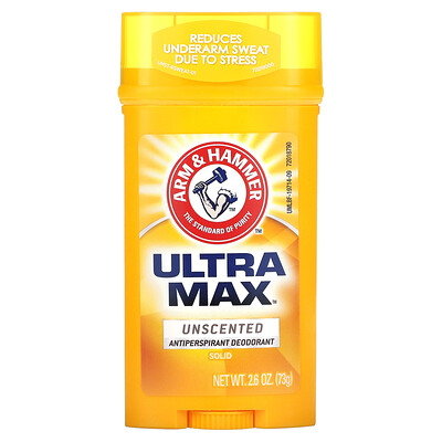 Arm & Hammer UltraMax, твердый дезодорант для мужчин, без запаха, 2,6 унции (73 г)