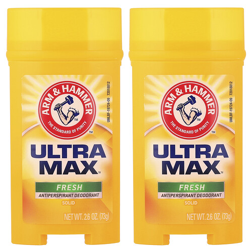 Arm & Hammer UltraMax™, Solid Antiperspirant Deodorant, Fresh, 2 Pack, 2.6 oz (73 g) Each