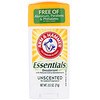 Arm & Hammer, Essentials Natural Deodorant, For Men and Women, Unscented, 2.5 oz (71 g)