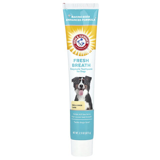 Arm & Hammer, Friss leheletet biztosító enzimes fogkrém kutyáknak, vanília-gyömbérrel, 67,5 g