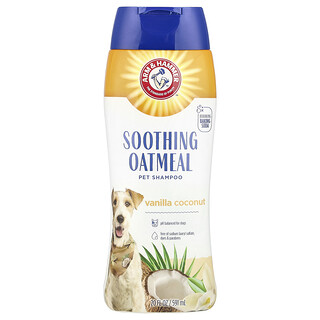 Arm & Hammer, Shampooing apaisant à l'avoine pour animaux de compagnie, Vanille et noix de coco, 591 ml