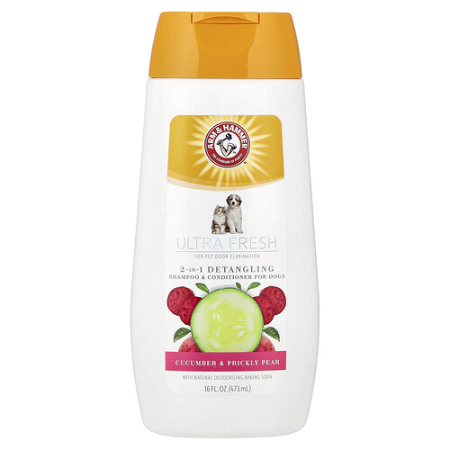 Arm & Hammer, 2-in-1 Detangling Shampoo und Conditioner für Hunde, Gurke und Feigenkaktus, 473 ml (16 fl. oz.)