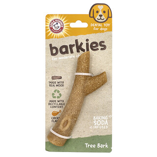 Arm & Hammer, Écorces pour mâcheurs modérés, Jouet dentaire pour chiens, Écorce d'arbre, Poulet, 1 jouet