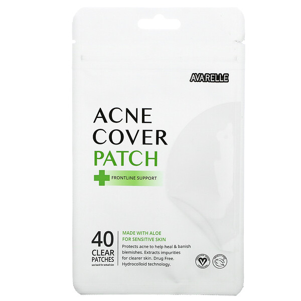 Avarelle‏, Acne Cover Patch, Frontline Support, 40 Clear Patches